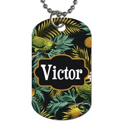 Tropical Name Dog Tag - Dog Tag (One Side)