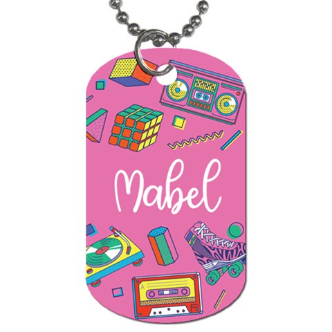 Retro Illustration Dog Tag By Joe Front