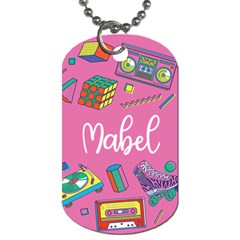 Retro Illustration Dog Tag - Dog Tag (One Side)