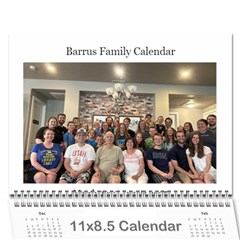 Family Calendar 2023 - Wall Calendar 11  x 8.5  (18 Months)