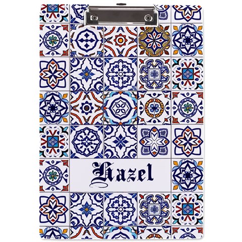 Tiles Name Acrylic Clipboard By Joe Front