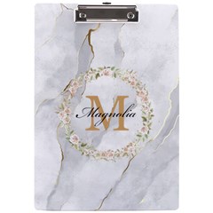 Initial Name Acrylic Clipboard - A4 Acrylic Clipboard