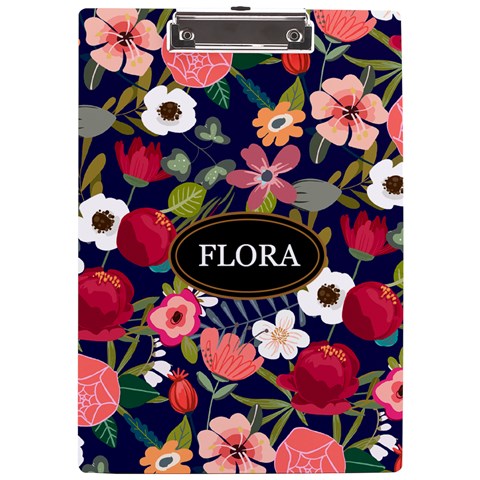 Floral Name Acrylic Clipboard By Joe Front