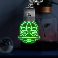 Couple Umbrella Graphic - LED Key Chain