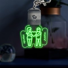 Couple Hold Heart Graphic - LED Key Chain