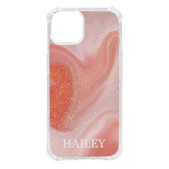 Personalized Marble Name Phone Case - iPhone 14 TPU UV Print Case
