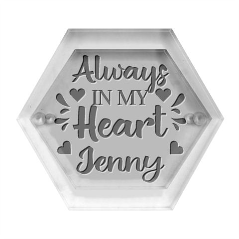 Personalized Couple Love Name Hexagon Wood Jewelry Box By Joe Front