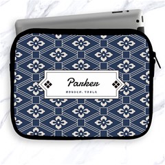 Japan Pattern Personalised Name (2 styles) - Apple iPad Zipper Case