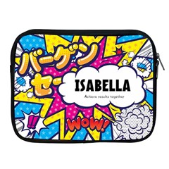 Comic Graphic Pattern Personalised Name - Apple iPad Zipper Case