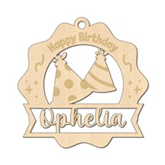 Personalized Happy Birthday Wood Ornament