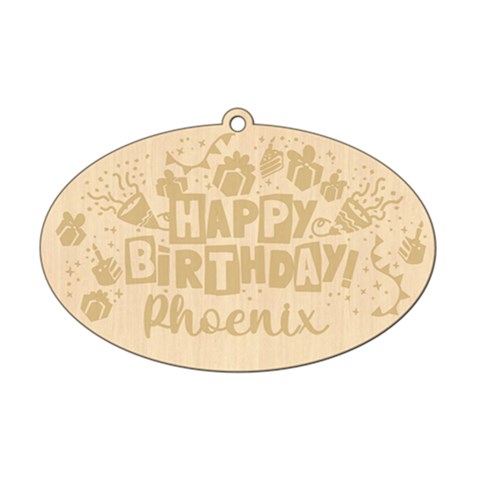 Personalized Happy Birthday Wood Ornament By Joe Front