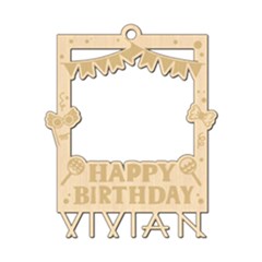 Personalized Happy Birthday Wood Ornament