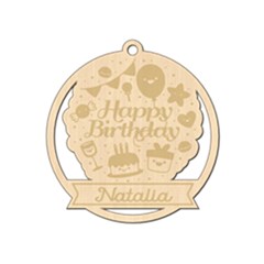 Personalized Happy Birthday Wood Ornament