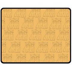 Personalized Lovly Cat Blanket - Fleece Blanket (Medium)