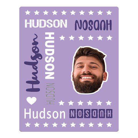Personalized Name Cartoon Face By Wanni 80 x60  Blanket Front
