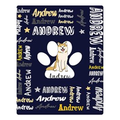 Personalized Pet Illustration Two Sides Premium Plush Fleece Blanket