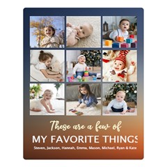 Personalized Family Large Blanket