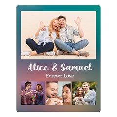 Personalized Couple Name Large Blanket