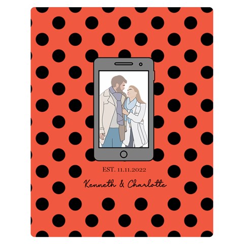 Personalized Phone Wallpaper Lover By Wanni 60 x50  Blanket Front