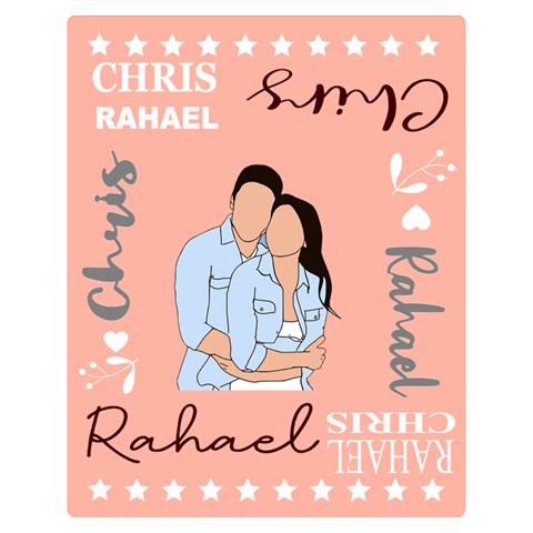 Personalized Name Lover Hand Draw Style By Wanni 60 x50  Blanket Front