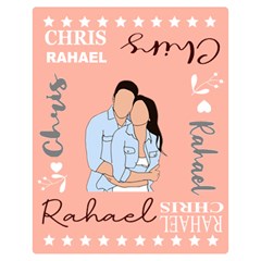 Personalized Name Lover Hand Draw Style - Two Sides Premium Plush Fleece Blanket (Teen Size)