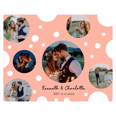 Personalized Lover Photo Bubble By Wanni 60 x50  Blanket Front
