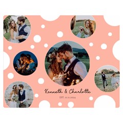 Personalized Lover Photo Bubble - Two Sides Premium Plush Fleece Blanket (Teen Size)