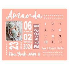 Personalized Newborn Baby Gift - Two Sides Premium Plush Fleece Blanket (Teen Size)