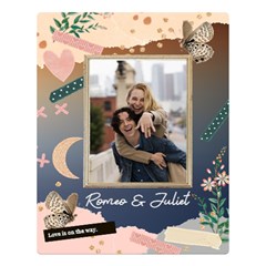 Personalized Couple Name Collage Style Large Blanket - Two Sides Premium Plush Fleece Blanket (Large)