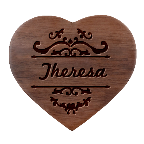 Personalized Name Heart Wood Jewelry Box By Joe Front