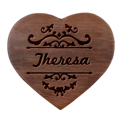 Personalized Name Heart Wood Jewelry Box