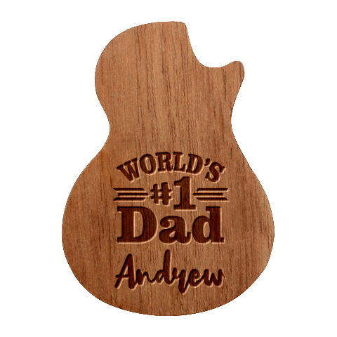 Personalized World Number 1 Dad Name Guitar Picks Set By Joe Front