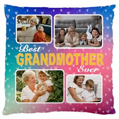 Personalized Best Mom Dad Photo Cushion - Large Cushion Case (Two Sides)