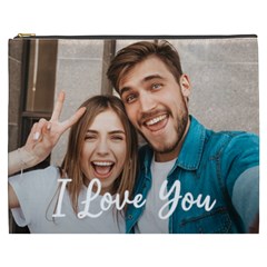 Personalized Couple Photo Cosmetic Bag - Cosmetic Bag (XXXL)