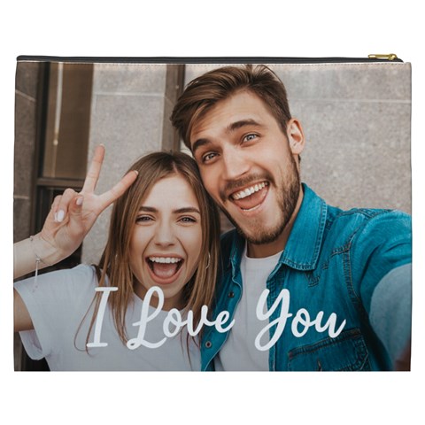 Personalized Couple Photo Cosmetic Bag By Joe Back