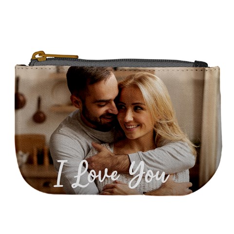 Personalized Couple Photo Anniversary Large Coin Purse By Joe Front