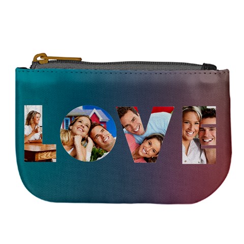 Personalized Couple Love Photo Large Coin Purse By Joe Front