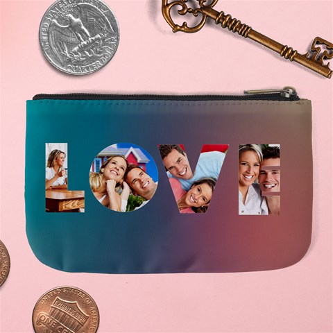 Personalized Couple Love Photo Large Coin Purse By Joe Back