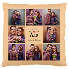 Personalized Love Photo Name Baby Flannel Cushion - 16  Baby Flannel Cushion Case (Two Sides)
