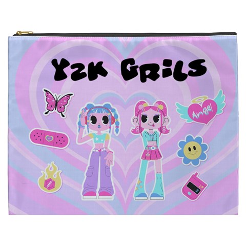 Personalized Y2k Cosmetic Bag Cosmetic Bag By Katy Front