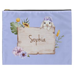 Personalized Rabbit Cosmetic Bag Cosmetic Bag (7 styles) - Cosmetic Bag (XXXL)