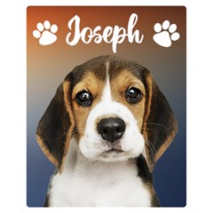 Personalized Dog Photo Name Blanket