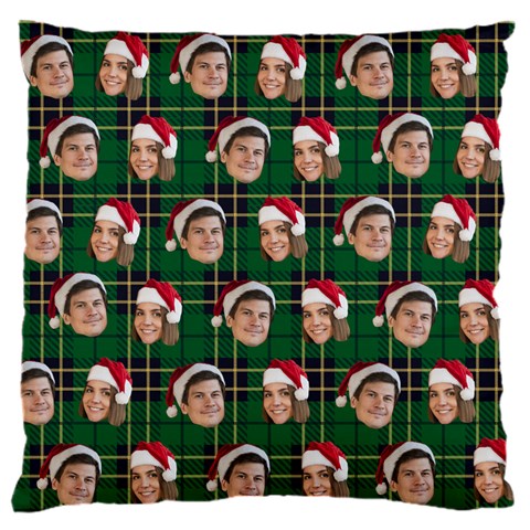 Personalized Couple Many Faces Christmas Cushion By Joe Front