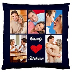 Personalized I Love You Couple 5 Photo Cushion - 16  Baby Flannel Cushion Case (Two Sides)