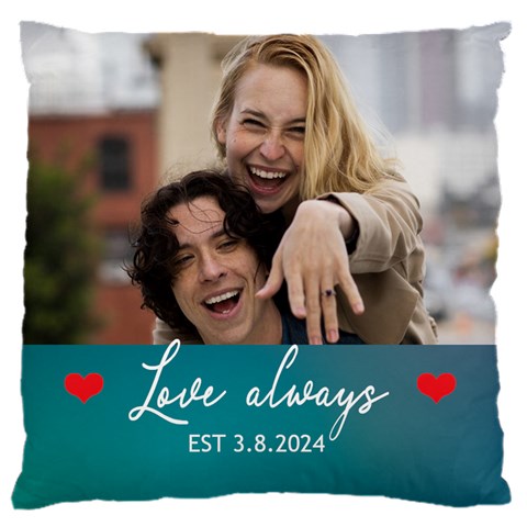 Personalized Love Always Couple Photo Cushion By Joe Front
