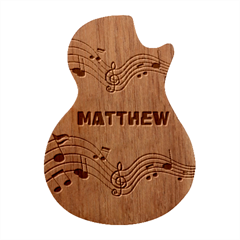 Personalized Music Guitar Picks Set - Guitar Shape Wood Guitar Pick Holder Case And Picks Set