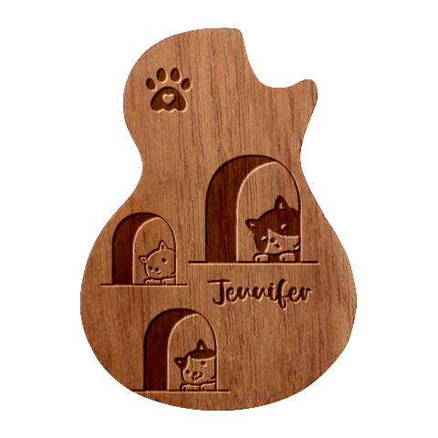 Personalized Cats Guitar Picks Set By Katy Front