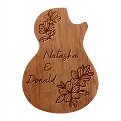 Personalized Couple Flower Guitar Picks Set