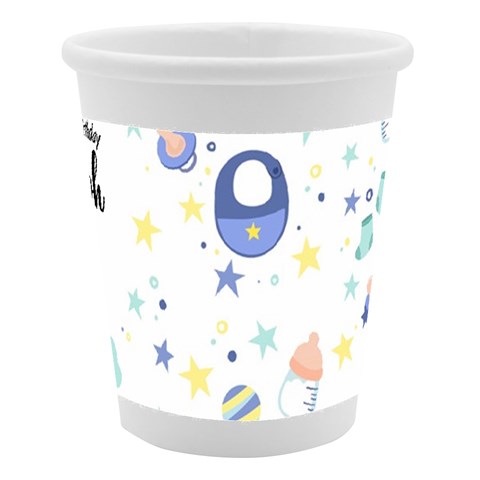 Personalized Baby Birthday Name Paper Cup By Joe Right