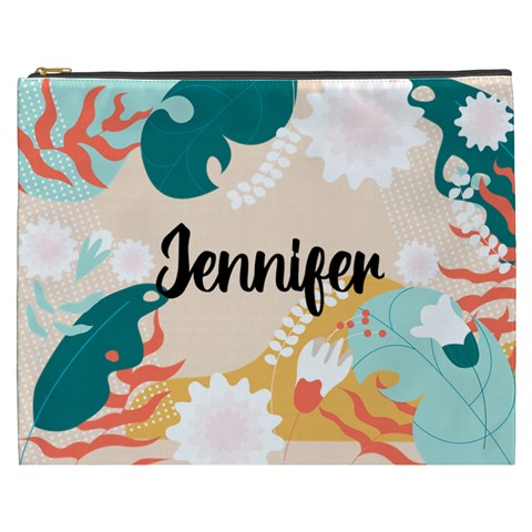 Personalized Flower Names Cosmetic Bag By Joe Front